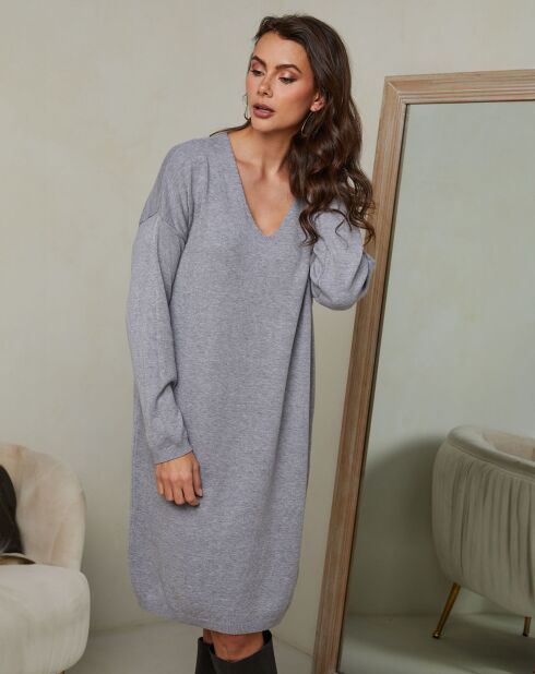 Hellgraues Kleid Ibrany