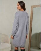 Hellgraues Kleid Ibrany