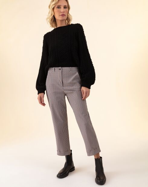 Pantalon Helena pied de poule