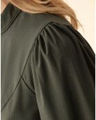 Chemise Gyptis kaki rayure dorée