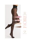 Collants Sierra modelants à motifs 20 deniers noirs