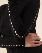 Pull en Laine mélangée Kris noir