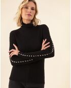 Pull en Laine mélangée Kris noir