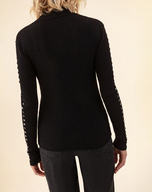 Pull en Laine mélangée Kris noir