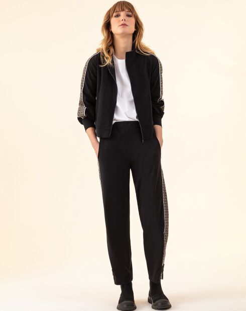 Blouson Wild noir/tweed
