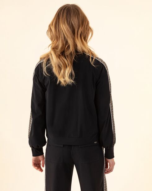 Blouson Wild noir/tweed