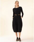 Robe avec Ceinture Ondine noire