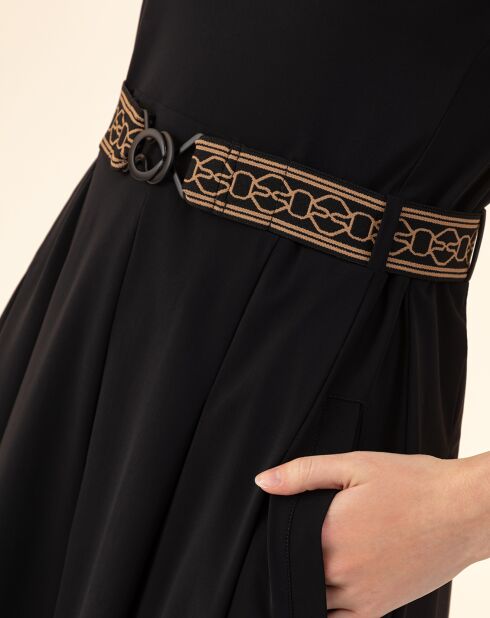 Robe avec Ceinture Ondine noire