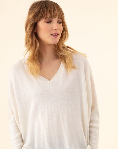 Pull en Laine mélangée Tobby écru