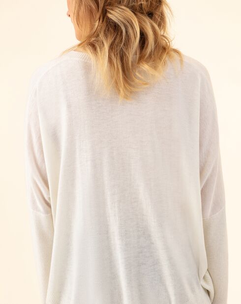 Pull en Laine mélangée Tobby écru