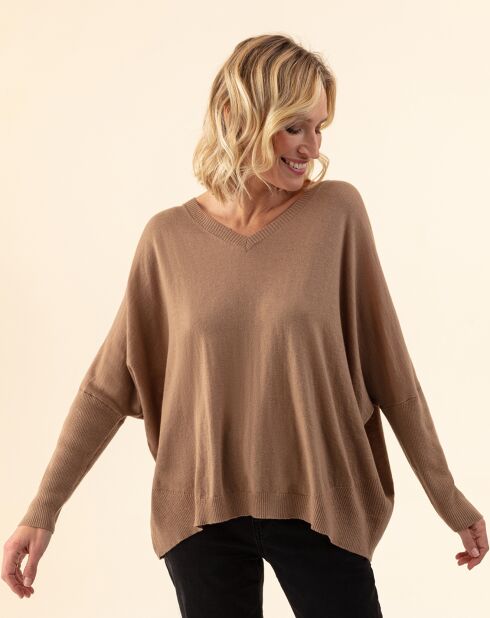 Pull en Laine mélangée Tobby camel