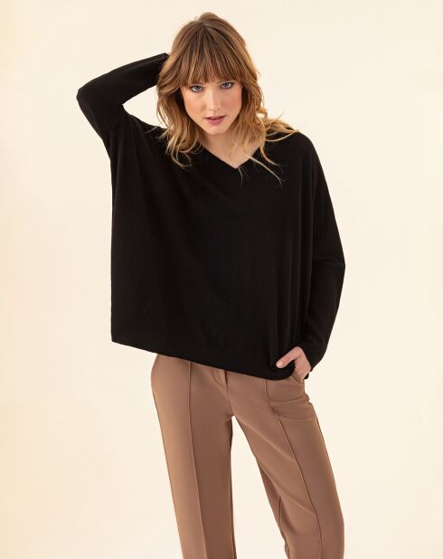 Pull en Laine mélangée Tobby noir