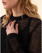 Pull en Mohair & Laine mélangés Meryl noir