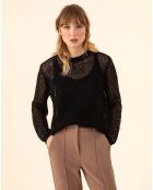 Pull en Mohair & Laine mélangés Meryl noir