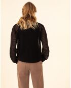 Pull en Mohair & Laine mélangés Meryl noir