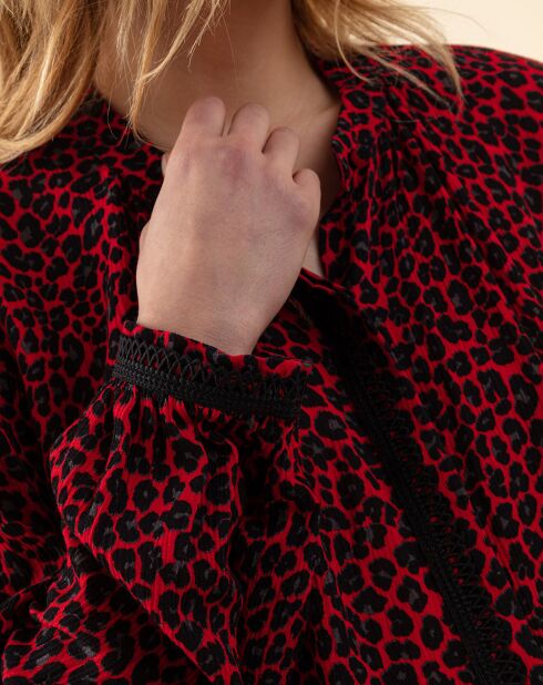 Chemise Gael leo rouge