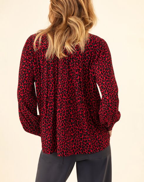 Blouse Ilan leo rouge