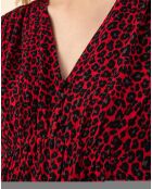 Blouse Ilan leo rouge