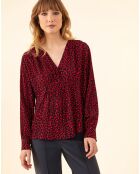 Blouse Ilan leo rouge