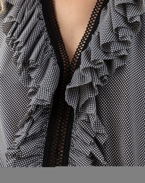 Blouse Paulette micro carreaux