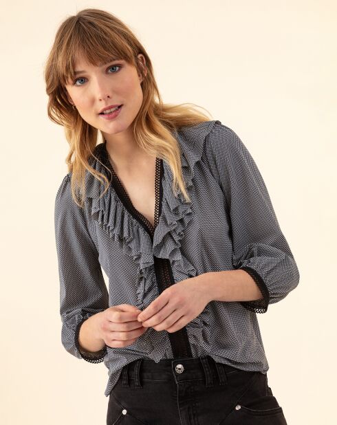 Blouse Paulette micro carreaux