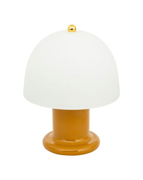 Lampe LED Rick jaune - 16x16x21 cm