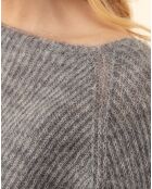 Pull en Mohair & Laine mélangés Ayden gris chiné