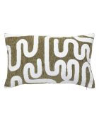 Housse de coussin Jeni vert kaki - 30x50 cm