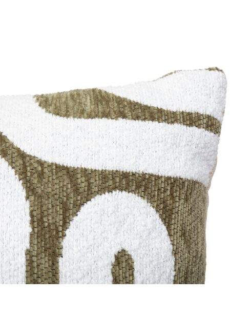 Housse de coussin Jeni vert kaki - 30x50 cm