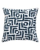 Housse de coussin Jeni bleu egéen - 40x40 cm