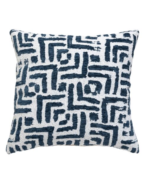 Housse de coussin Jeni bleu egéen - 40x40 cm