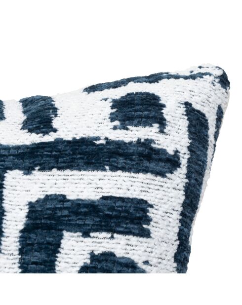 Housse de coussin Jeni bleu egéen - 40x40 cm