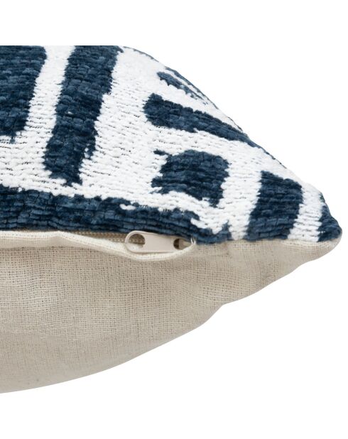 Housse de coussin Jeni bleu egéen - 40x40 cm