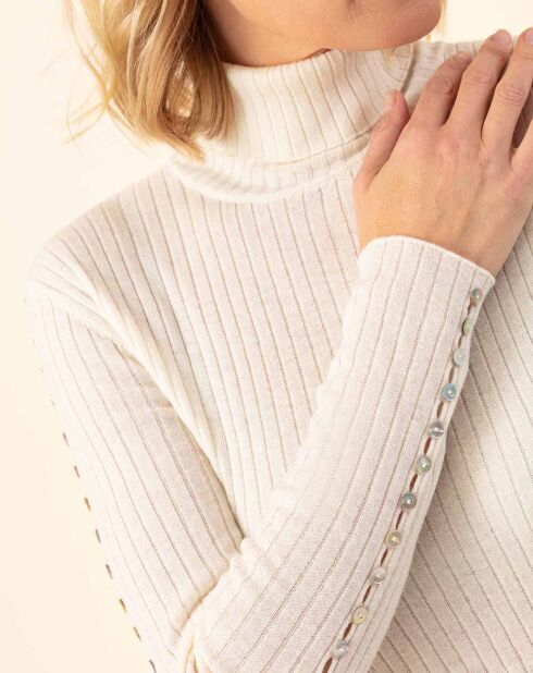 Pull en Laine mélangée Kris écru