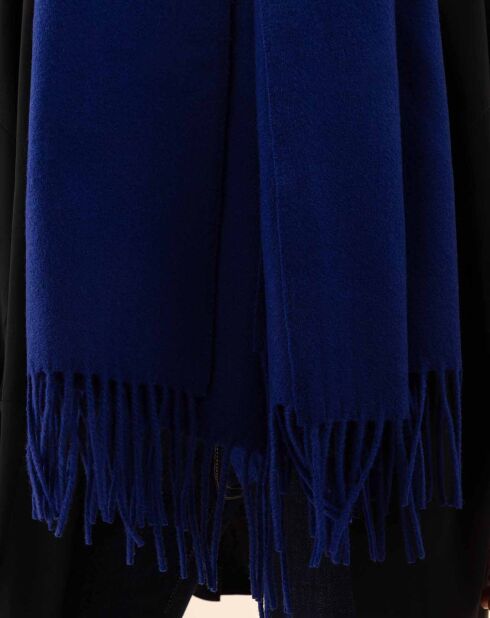 Echarpe 100% Laine Sandra indigo - 160x54x10 cm