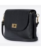 Borsa a tracolla in pelle nera - 25x2x19 cm