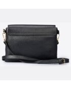 Borsa a tracolla in pelle nera - 25x2x19 cm