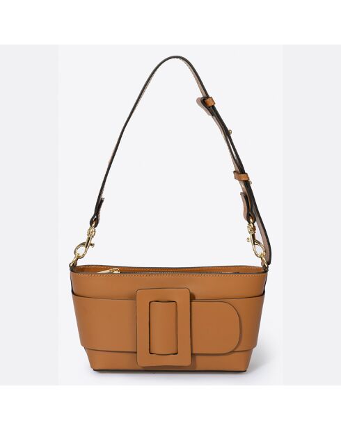 Borsa a tracolla in pelle cognac - 26x6x14 cm