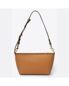 Borsa a tracolla in pelle cognac - 26x6x14 cm