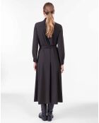 Robe avec Ceinture Oscar noire
