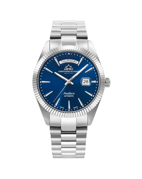 Montre Homme Quartz en Acier Audace II argentée