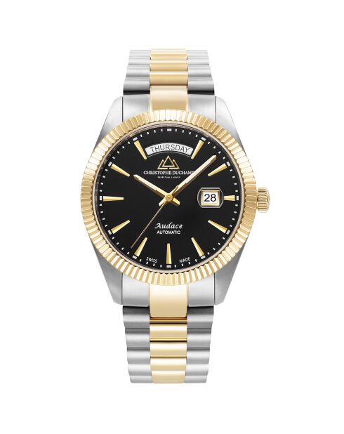 Montre Homme Quartz en Acier Audace II argenté/doré