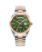 Montre Homme Quartz en Acier Audace II argenté/rose doré