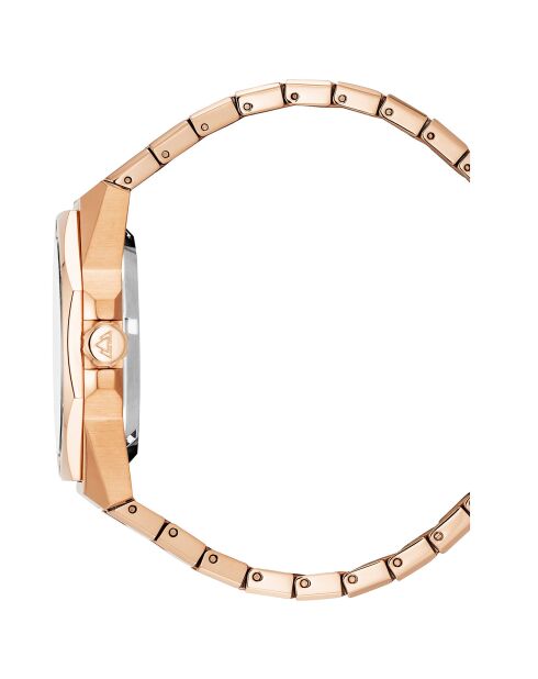 Montre Homme Automatique en Acier Raidillon Skeleton rose doré