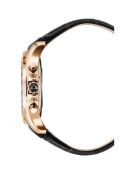 Montre Homme Quartz en Cuir Volcan noire