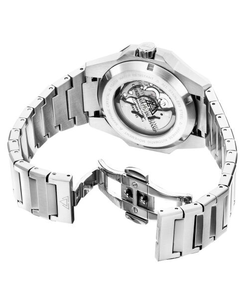 Montre Homme Automatique en Acier Raidillon Skeleton argentée