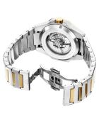 Montre Homme Automatique en Acier Raidillon Skeleton argenté/doré