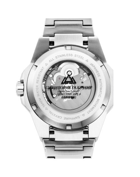 Montre Homme Automatique en Acier Raidillon Skeleton argentée