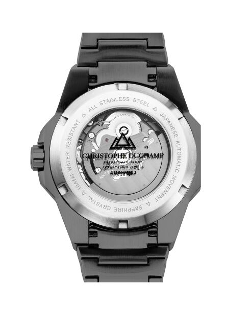 Montre Homme Automatique en Acier Raidillon Skeleton noire