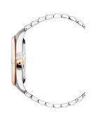 Montre Homme Quartz en Acier Audace II argenté/rose doré